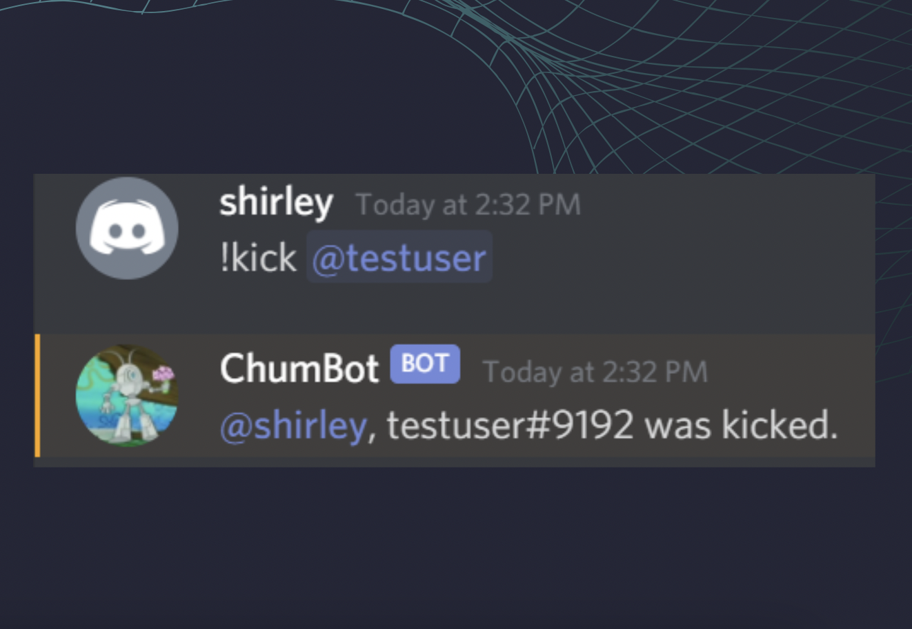 Kick user